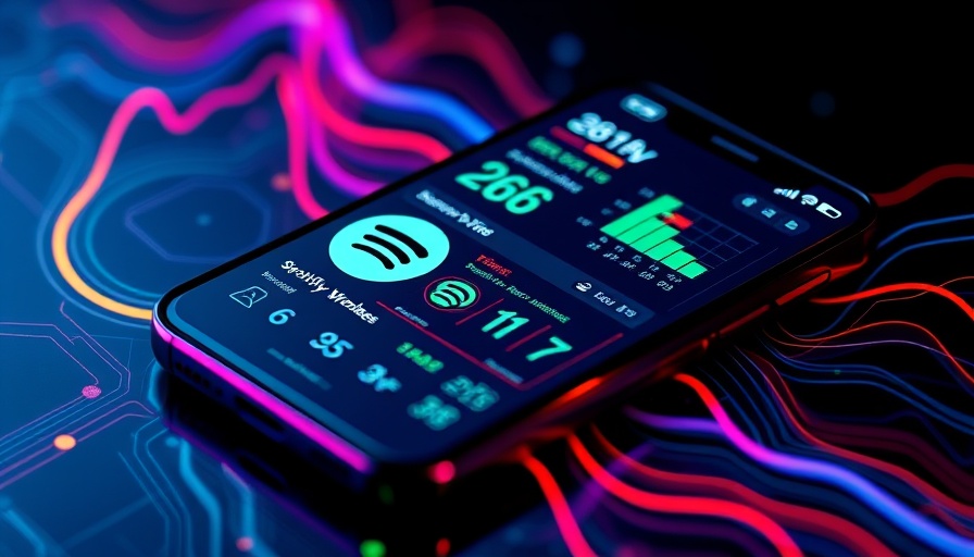 Vivid illustration of Spotify Wrapped on smartphone.