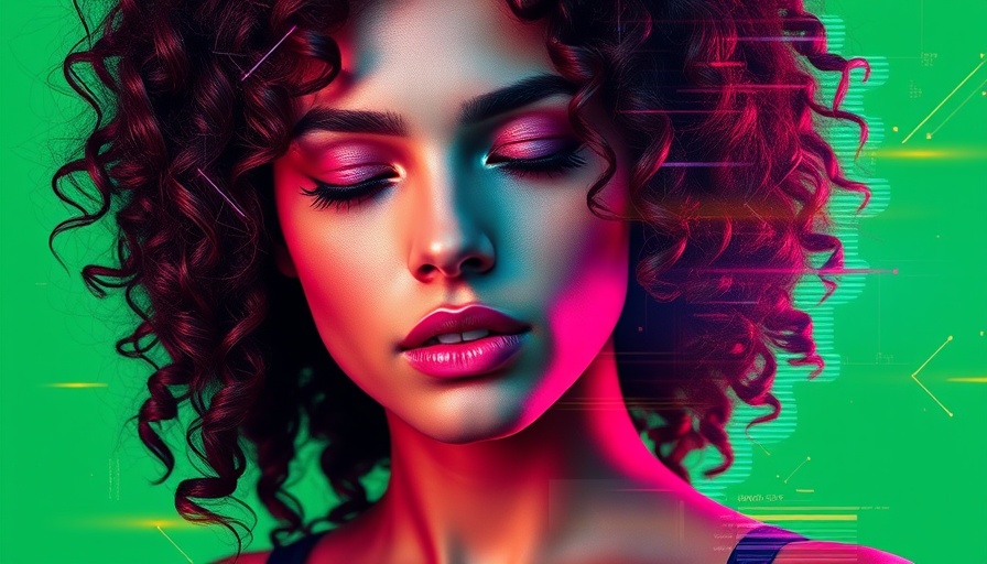 Futuristic digital artwork depicting deepfake detection themes.
