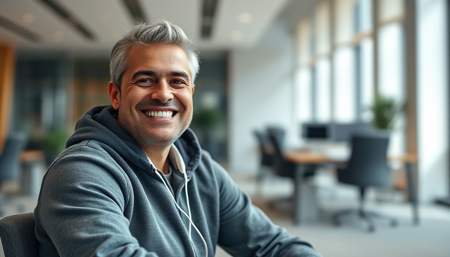 Man in office discussing multicloud management