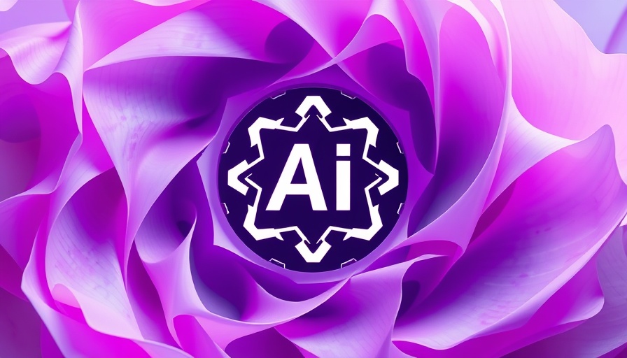 Abstract AI logo with pastel swirl background in emotion detection AI theme.