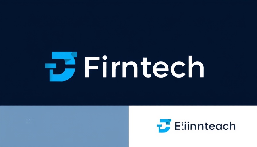 Global Fintech Series logo, modern typographic design, finance insights
