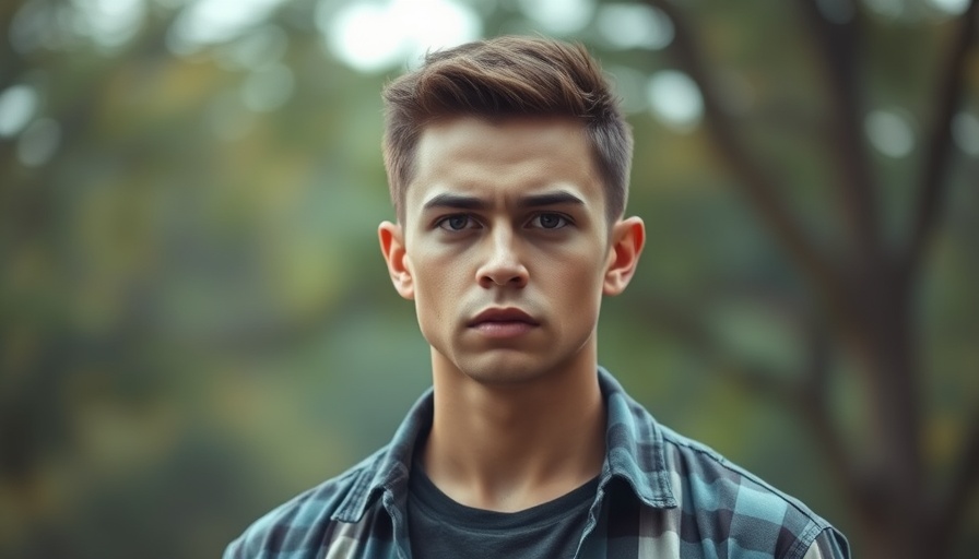 Young man outdoors with focused look, China mineral ban context.