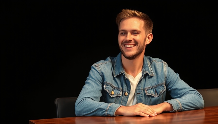 Person smiling in a denim jacket, AI-native cloud setting.