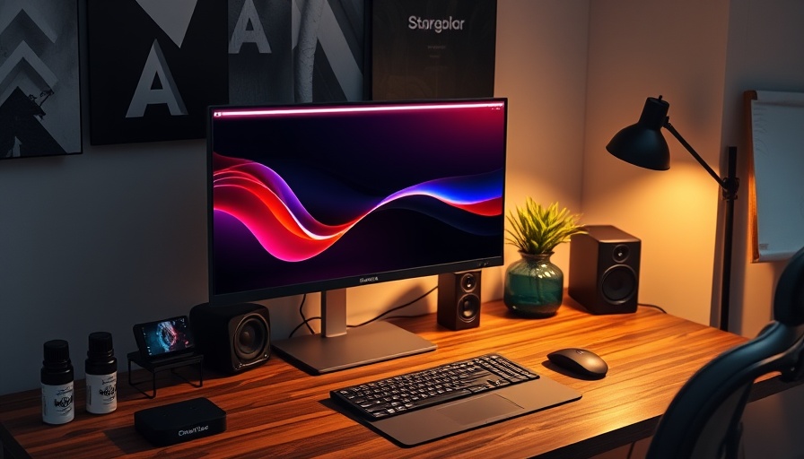 ScreenBar Pro on a sleek curved monitor setup