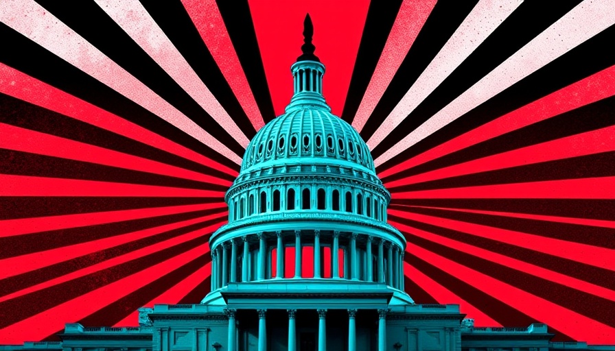 Bold graphic of Capitol with TikTok logo, TikTok ban theme.