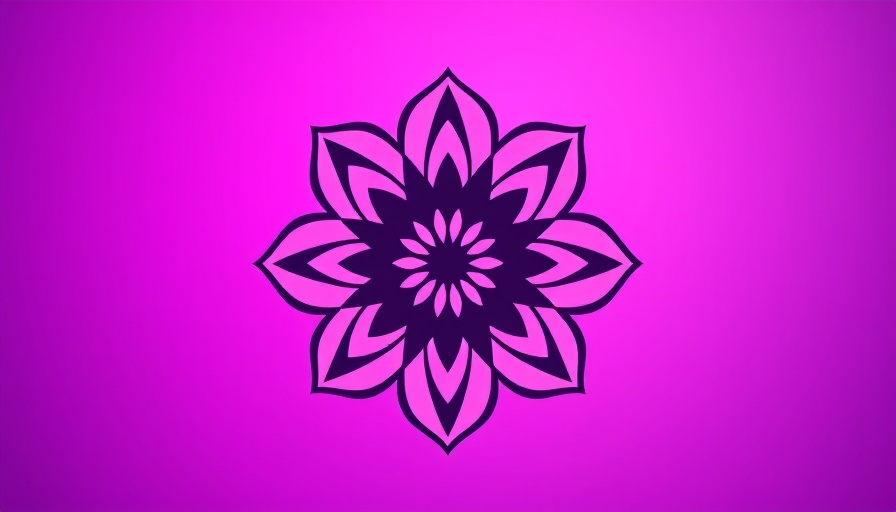 Stylized flower-like logo with geometric design on gradient background, Reddit AI