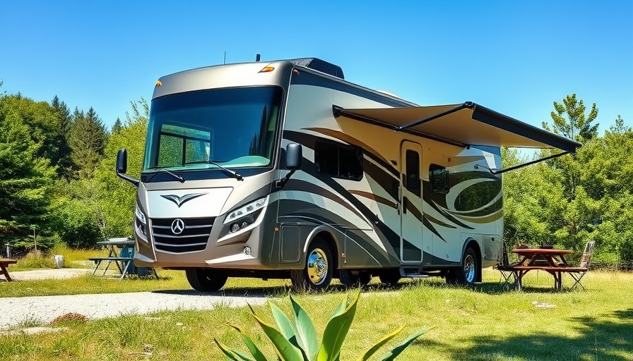 RV rentals in scenic campsite with lush greenery
