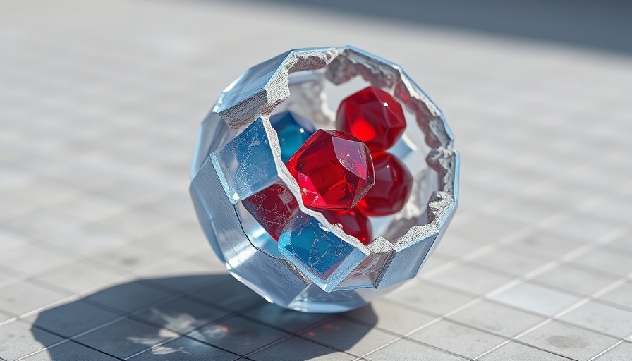 Adobe AWS Partnership: 3D model with blue and red elements