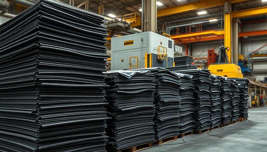 Kevlar recycling process in industrial facility, neatly organized.