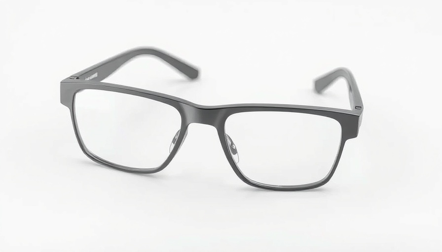 Sleek modern smart glasses with embedded technology.