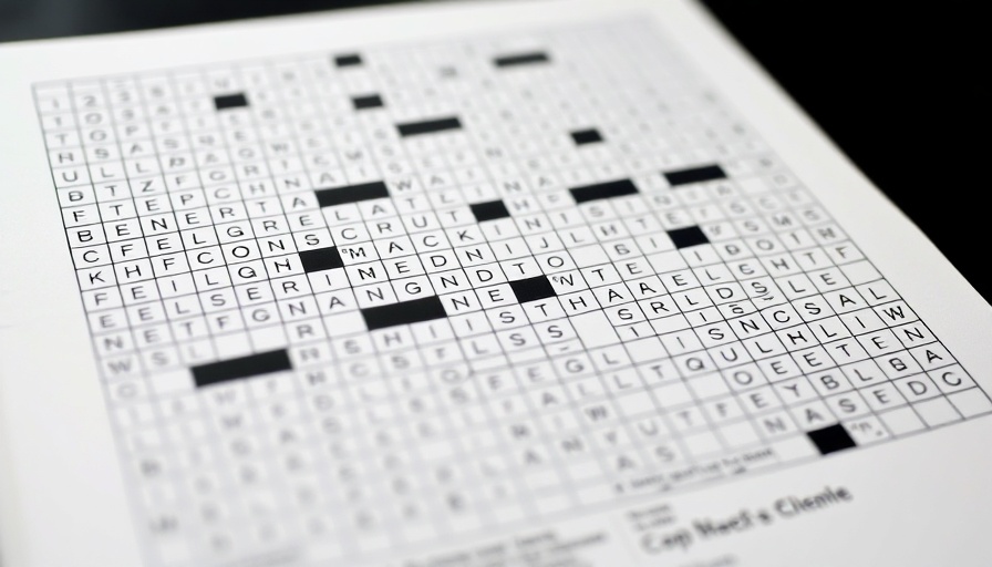 McKinsey crossword puzzle grid on white background.