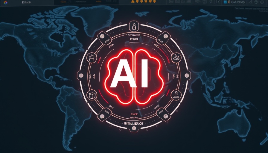 AI for Good illustrated with digital interface and global impact icons.