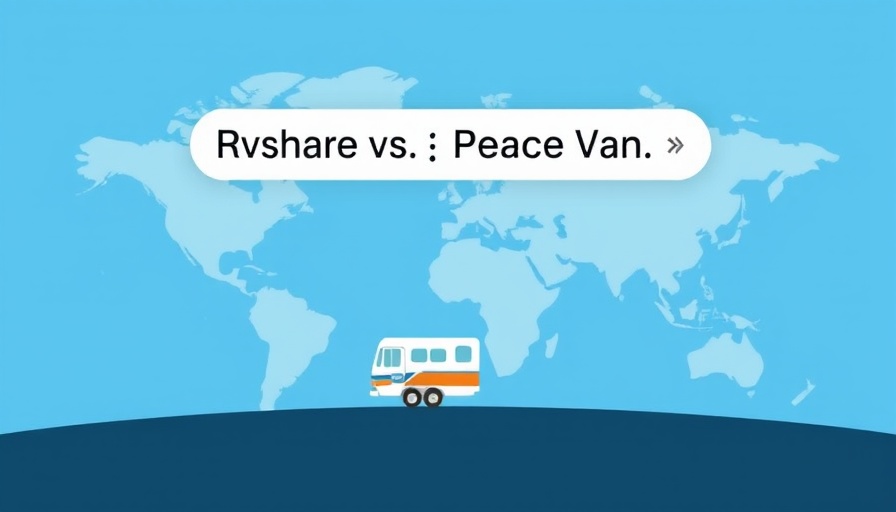 Connecticut RV rentals comparison illustration with map theme.