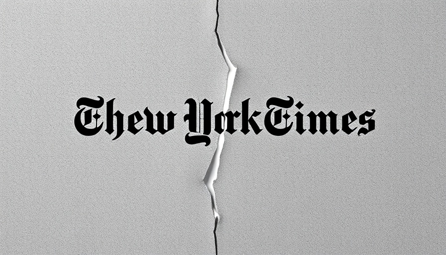 Creative partnerships: NY Times and Droga logos with crack design.