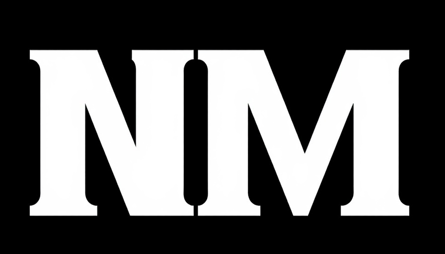 Simple black and white letter M design