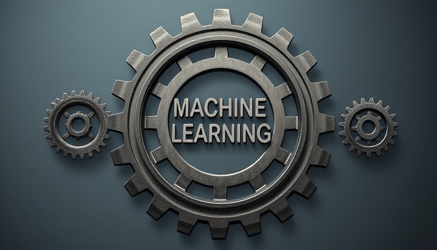 Intricate machine learning portfolio cover design with gears.
