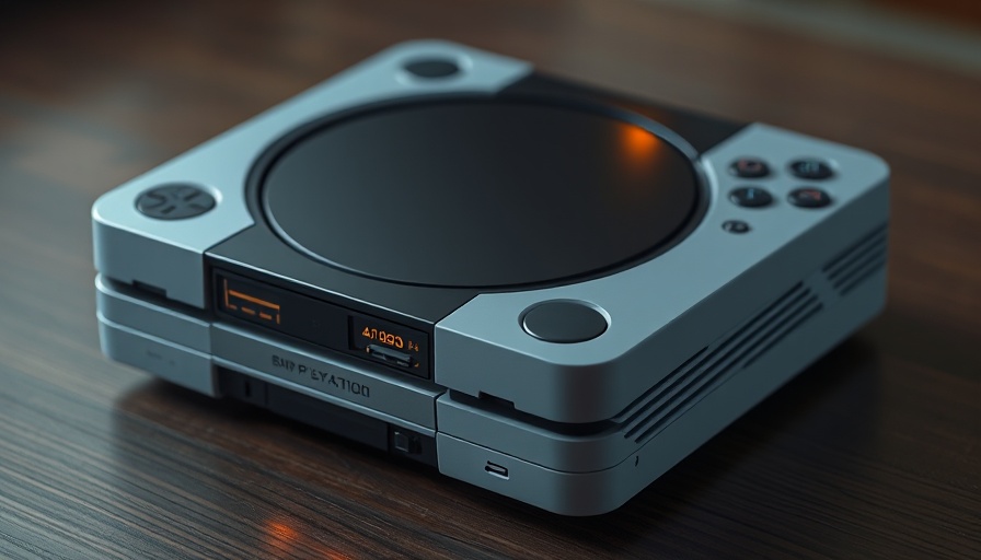 Custom PSP to PS2 modded console on a wooden surface.