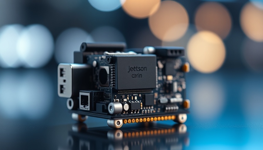 Jetson Orin Nano Developer Kit displayed with box and blurred background.