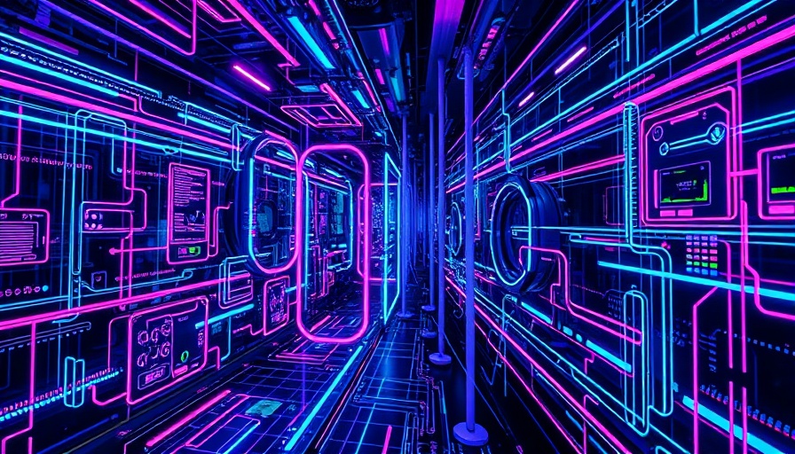 Abstract digital interface with neon colors symbolizing Google Gemini.