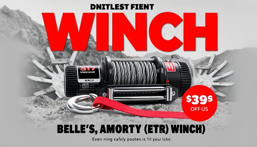AMA Christmas cards special offer featuring free winch with purchase.