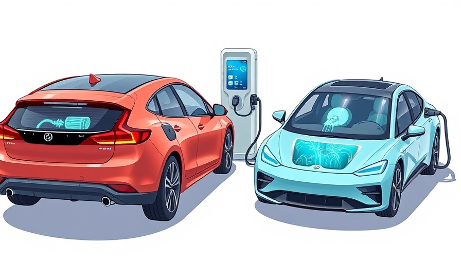 EV charging network with electric and hydrogen cars