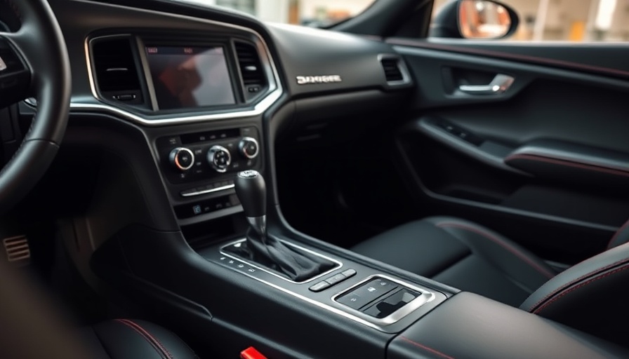 Sleek Dodge Charger Daytona interior with modern gear shifter.