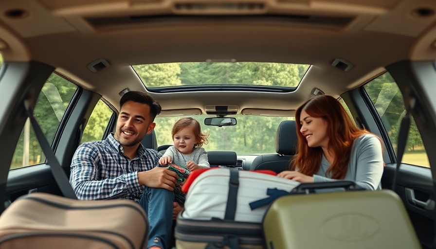 Honda Prelude family packing luggage inside SUV
