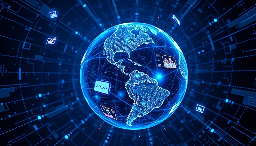 AI 2024 digital globe with technological advancements.