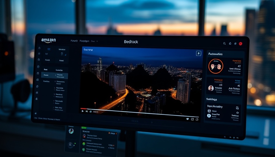 Amazon Bedrock interface with project settings and city video.