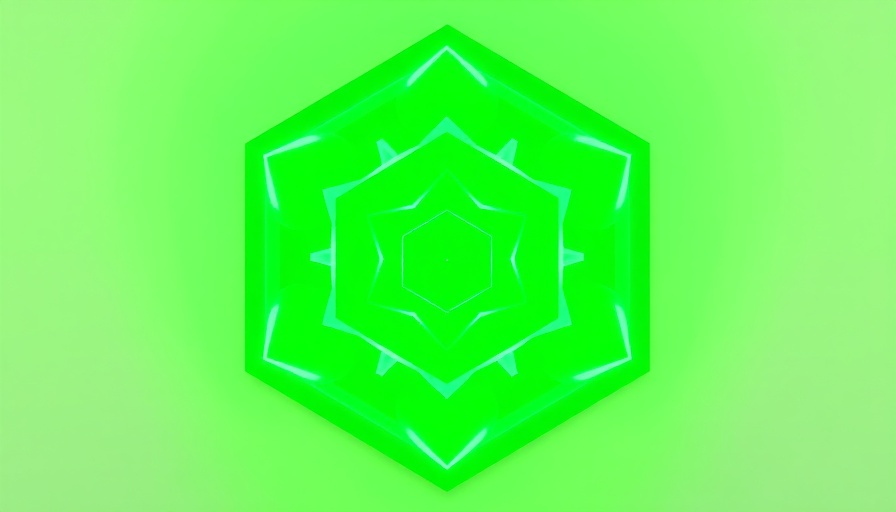 Salesforce AI abstract geometric digital design with neon glow