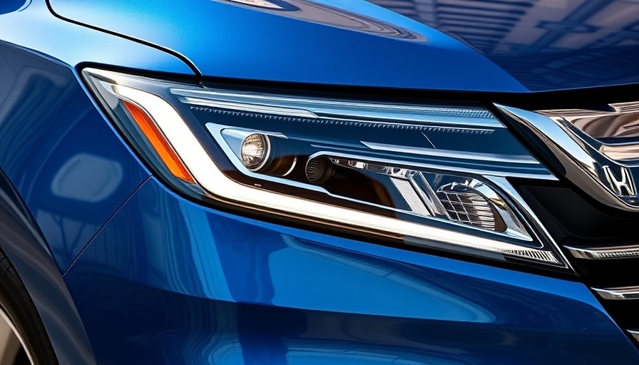 Close-up of 2025 Honda Odyssey headlight design