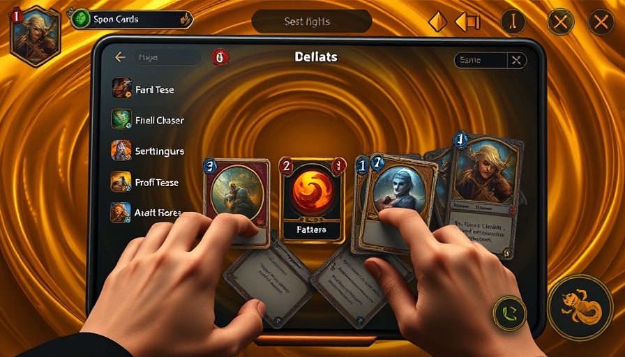 Digital card game interface with hand of cards and sorting options.