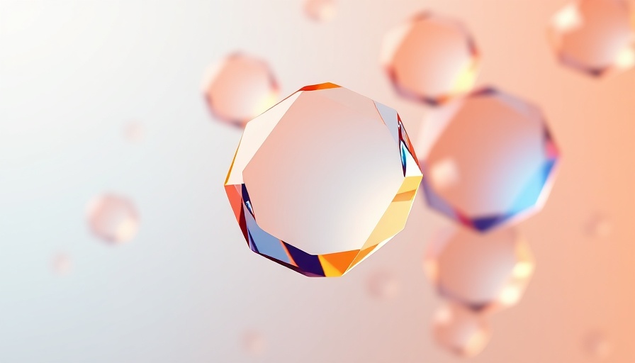 Abstract glass shapes symbolizing business separations