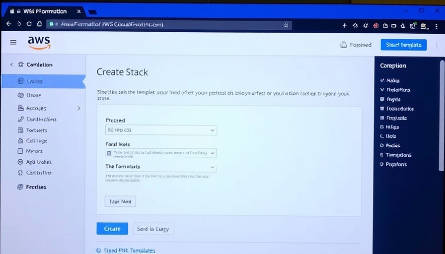 AWS CloudFormation page for Amazon Q Embedded setup.