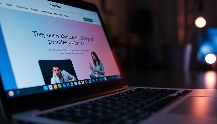 AI evaluation on laptop screen with Gemini application.