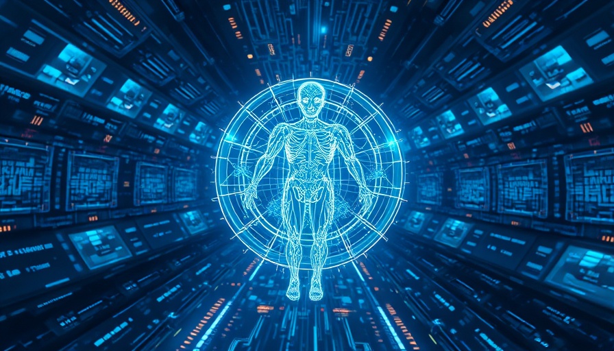 Futuristic AI concept with digital hologram and Agentic AI