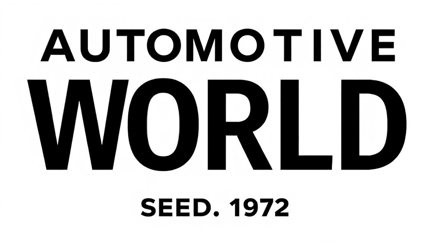 Automotive World logo, established 1992, black text.