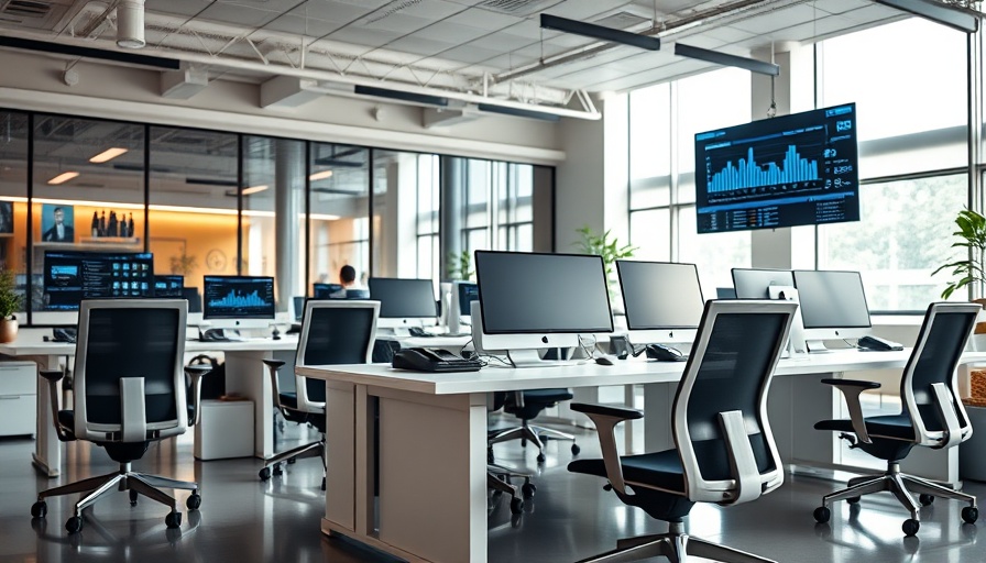 Modern workspace showcasing Balans technology in bright office.