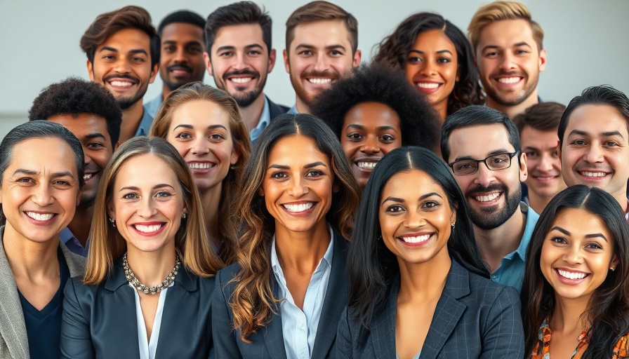 Diverse group of professionals representing AI innovations.