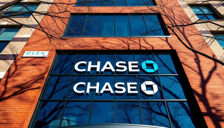 Chase Auto CEO: Chase Bank building exterior with logo.