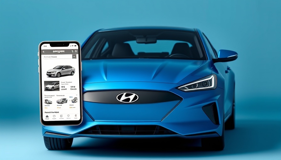 Amazon car sales concept with Hyundai display on Amazon Autos page.