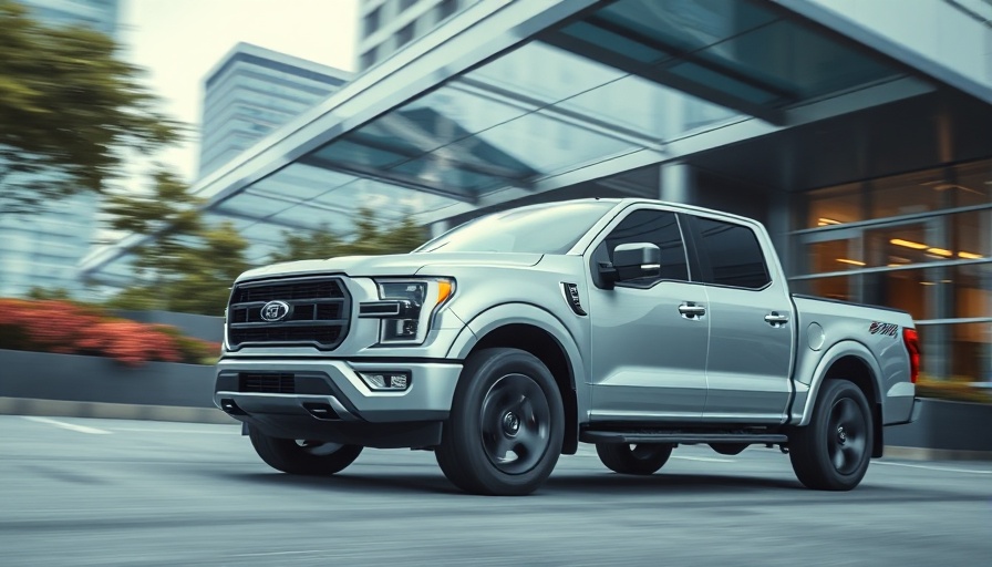 Dynamic automotive TV advertising scene with silver truck.
