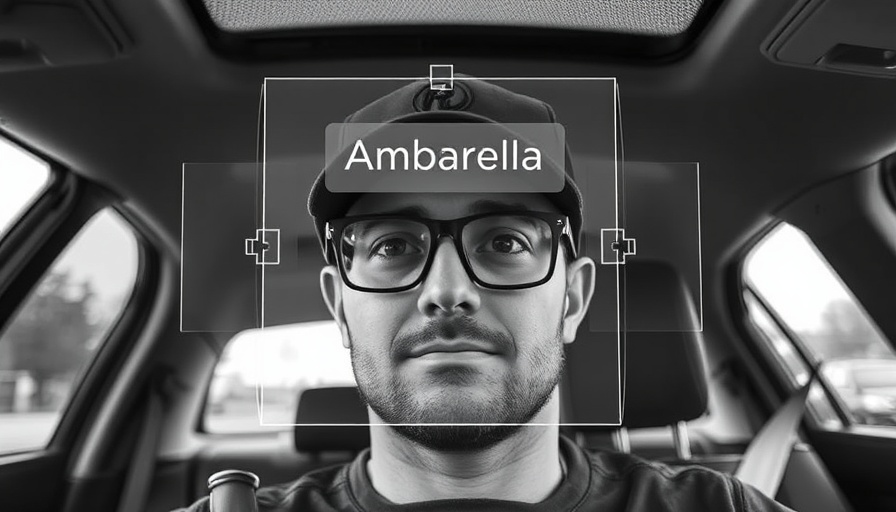 Mitsubishi Electric investment in facial tracking technology displayed in car.