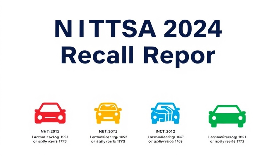 NHTSA 2024 Recall Report graphic for vehicle recalls 2024