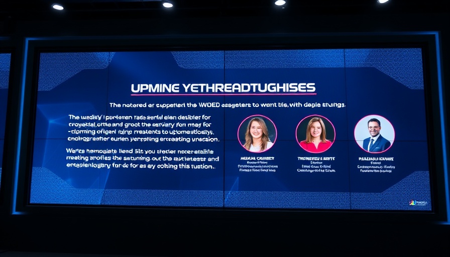 Digital flyer announcing 10 breakthrough technologies for 2025.