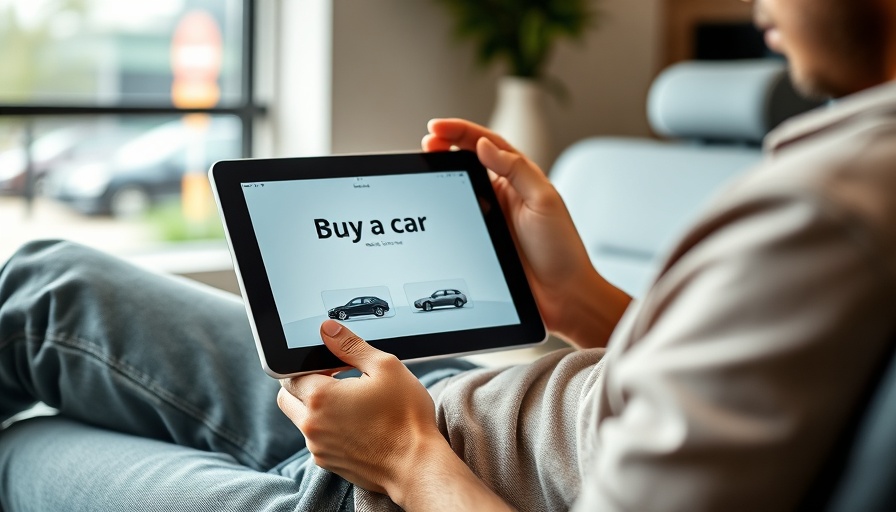 Person exploring dealership SEO strategy on tablet.