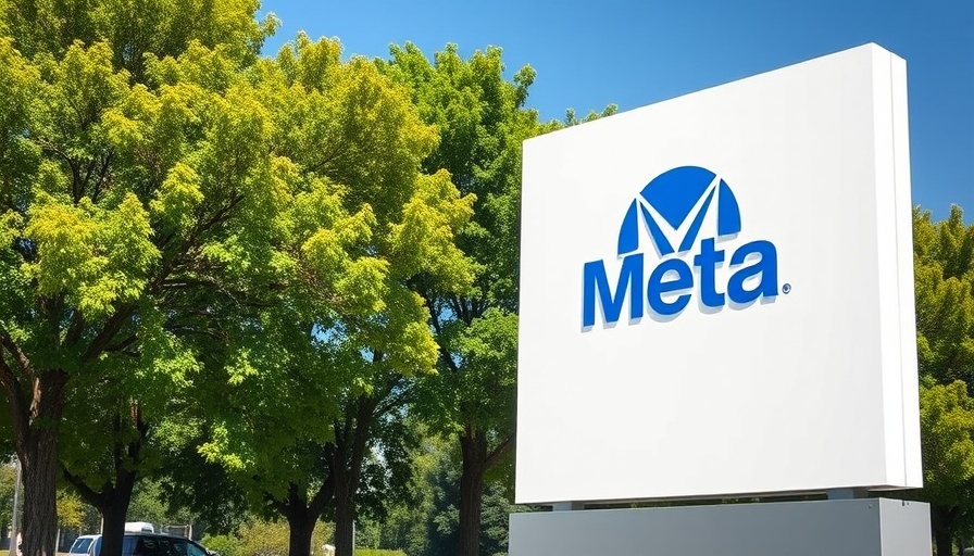 Meta AI profiles on a sign at 1 Hacker Way