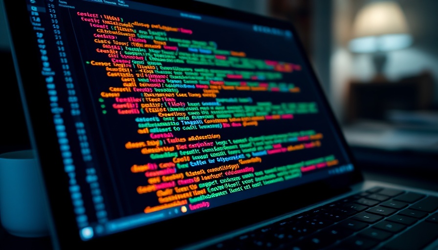 Close-up of computer code illustrating cybersecurity sanctions concept.