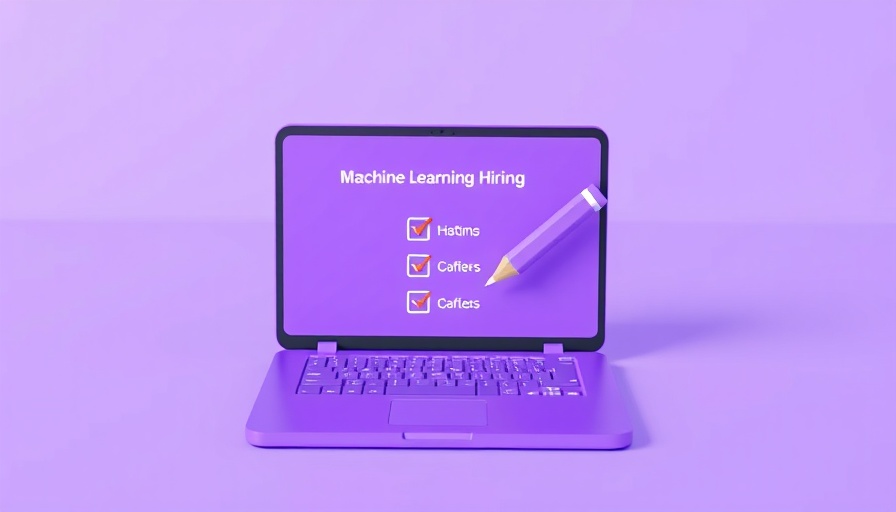 3D checklist on laptop symbolizing machine learning hiring.