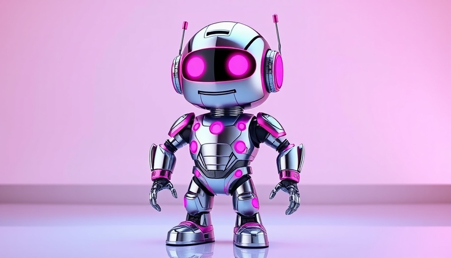 Futuristic robot in vibrant colors highlighting AI breakthroughs 2024.